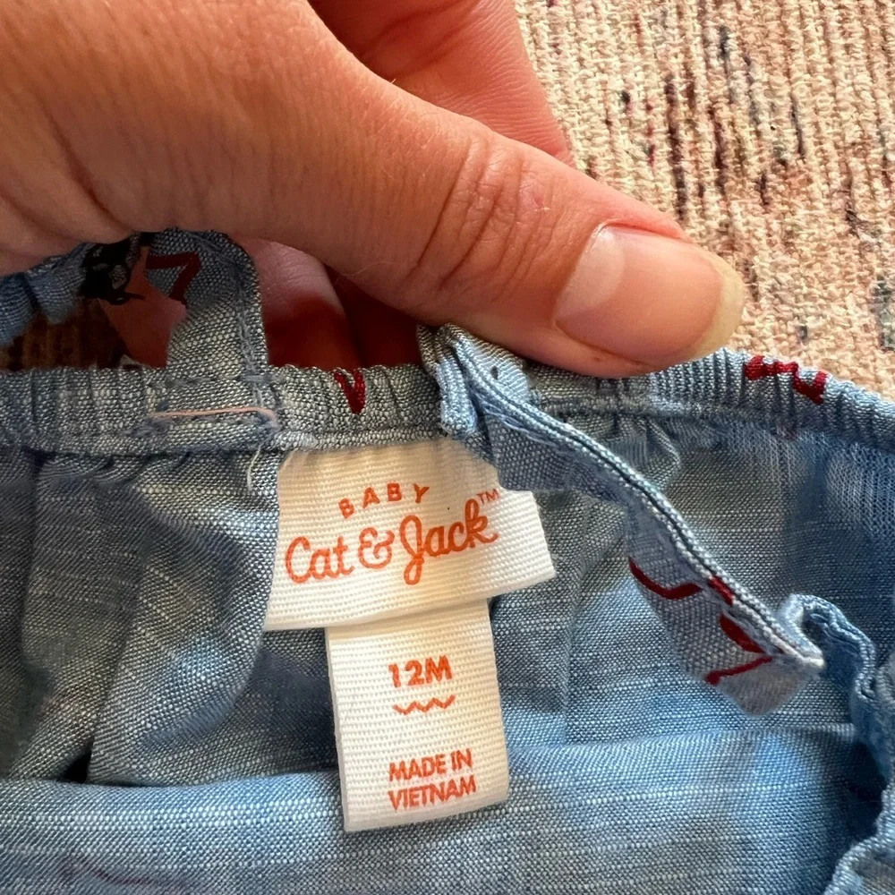 Cat & Jack Starry Gray One Piece - Picture 3 of 3